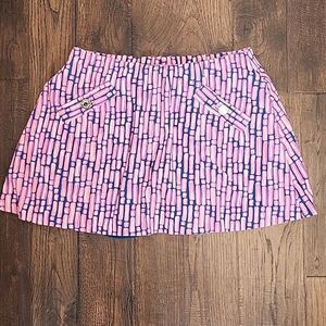 Lilly Pulitzer Skort Madison Mandevilla Pink Slathouse Stripe, size small